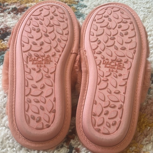 Rachel Roy Pink/Coral Slippers Sz 5-6 - Picture 3 of 3
